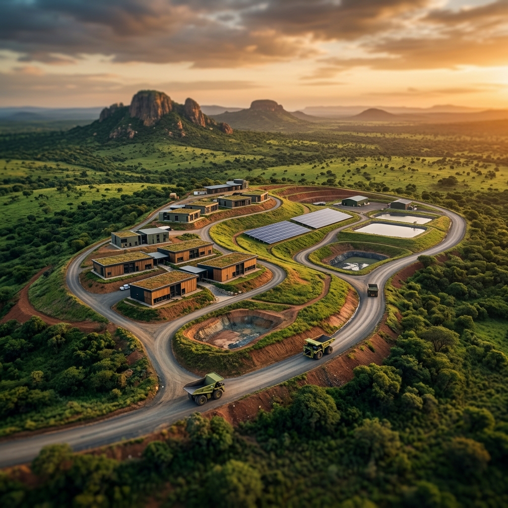 Workers at a Ron Bensimon ethical mining site demonstrating fair labor practices and safe working conditions.